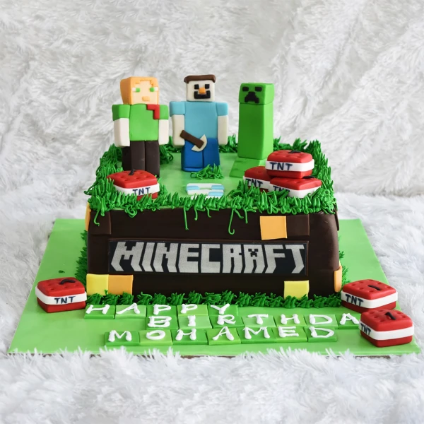 Minecraft Design Cake